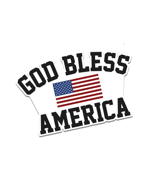 God Bless America Decal