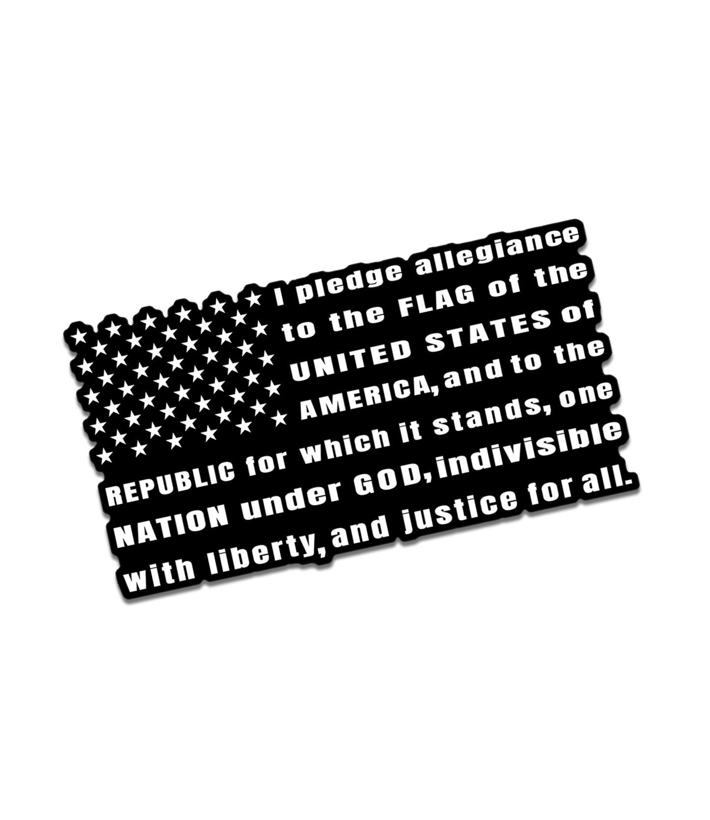 Pledge Flag Decal