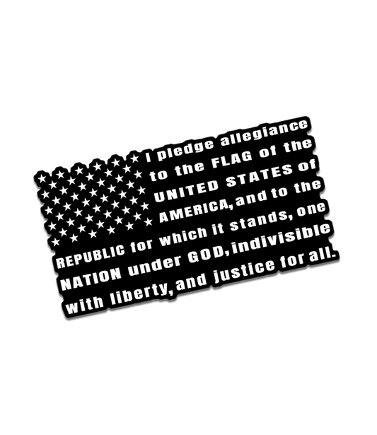 Pledge Flag Decal