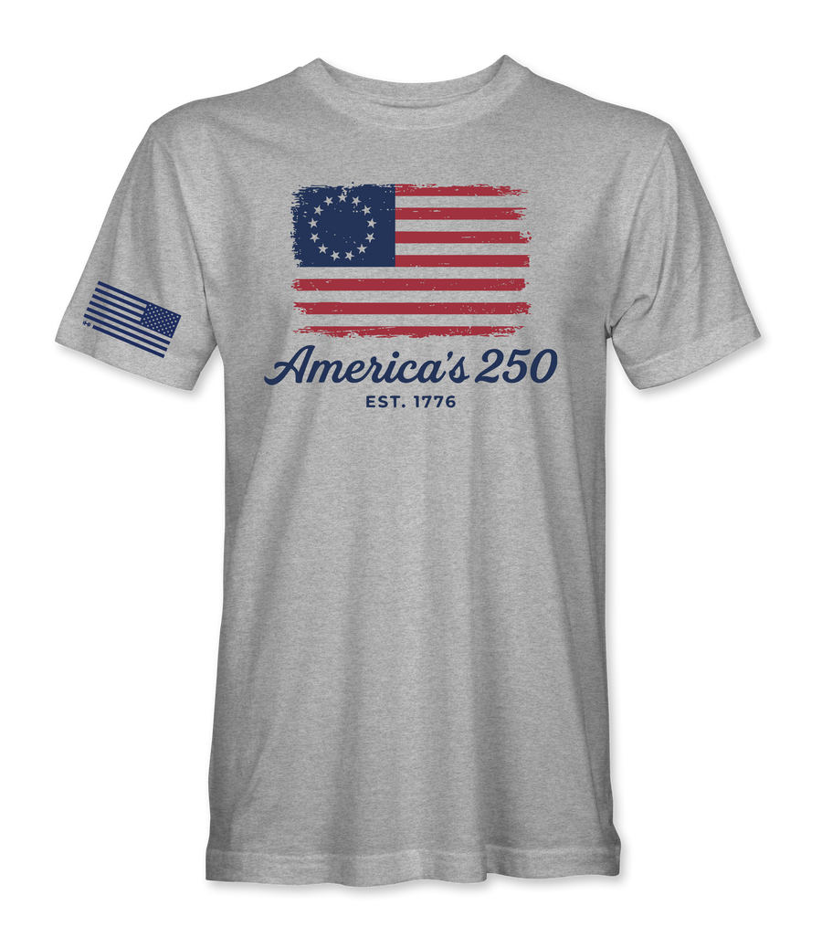 Americas 250 Betsy Flag T-Shirt