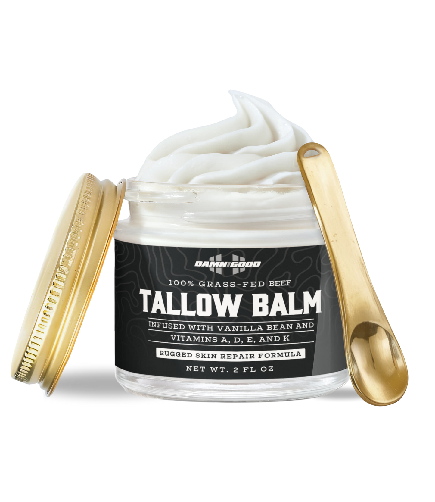 Whipped Grass-Fed Tallow Balm w/ Vanilla Bean