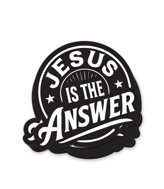 Jesus Is The Answer Decal