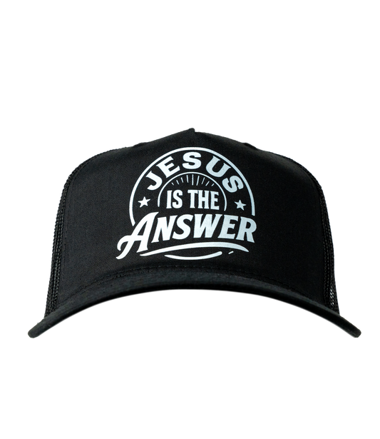 Jesus Is The Answer Trucker Hat