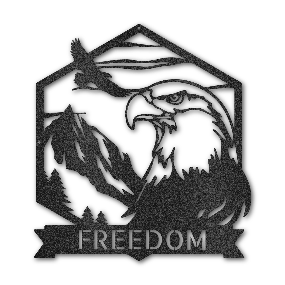 Bald Eagle - Steel Wall Sign