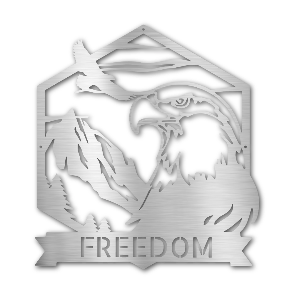 Bald Eagle - Steel Wall Sign