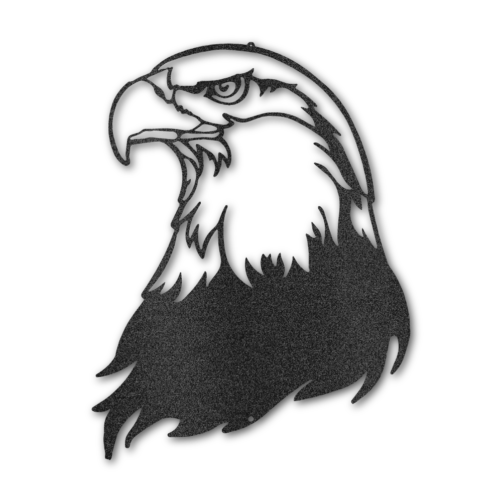 Bald Eagle Head - Steel Wall Sign