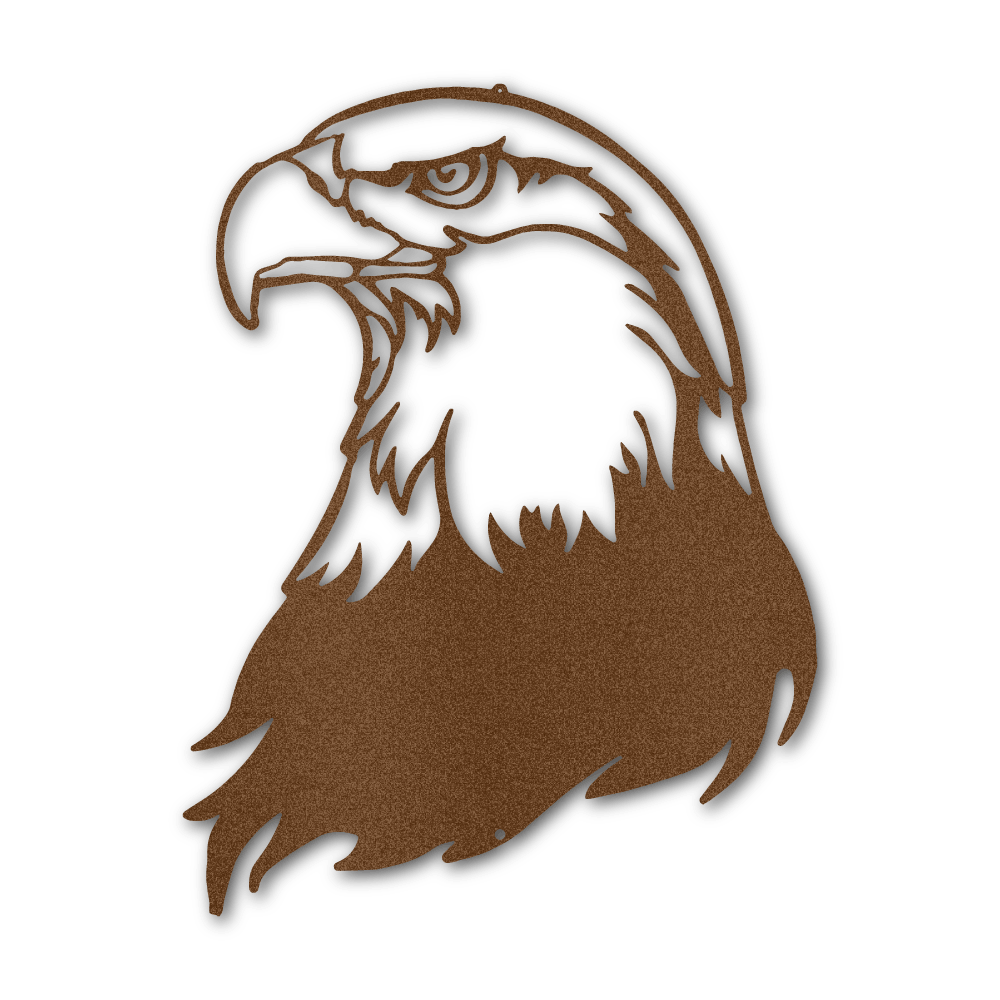 Bald Eagle Head - Steel Wall Sign