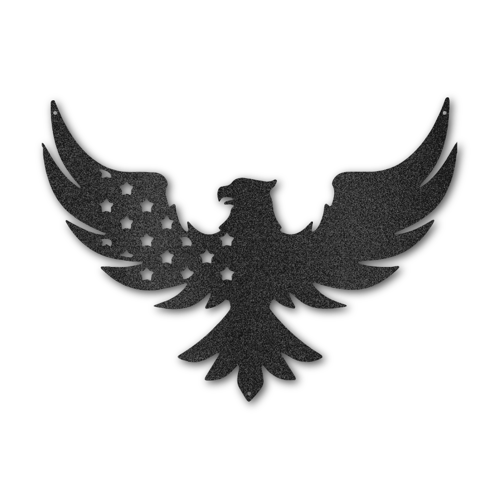 Patriotic Eagle - Steel Wall Sign