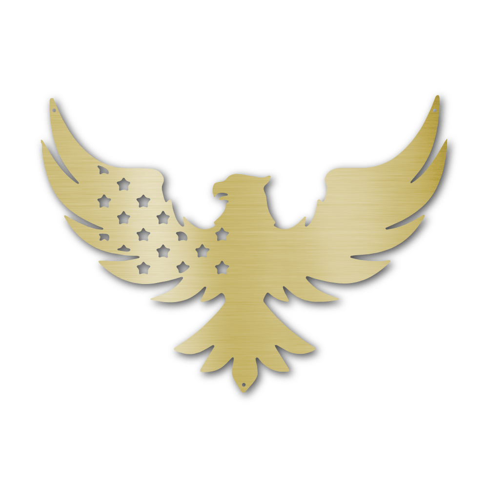 Patriotic Eagle - Steel Wall Sign