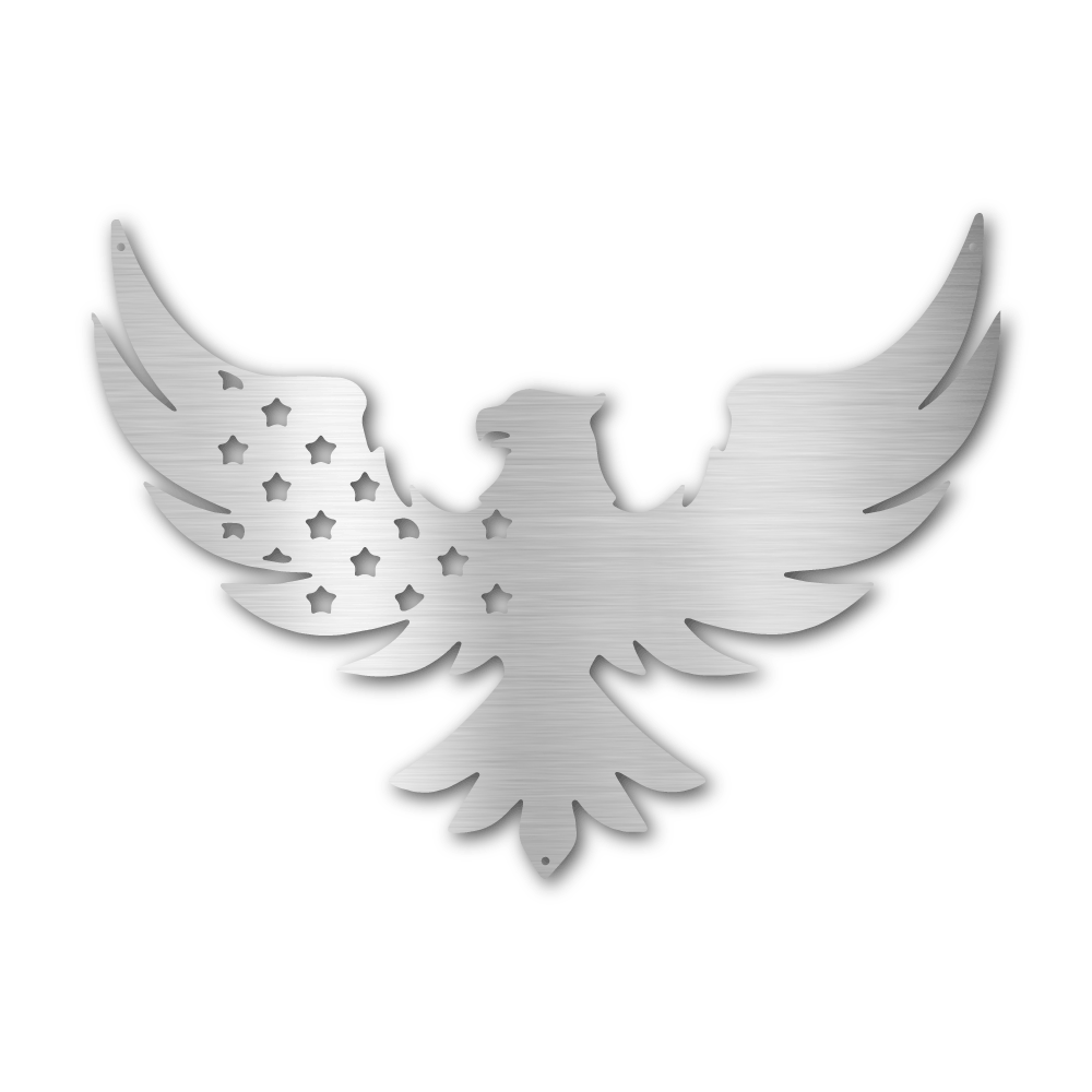 Patriotic Eagle - Steel Wall Sign