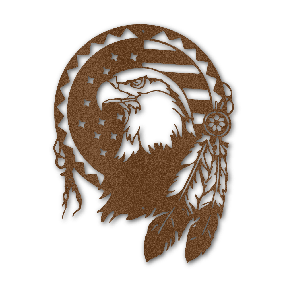 Native Eagle - Steel Wall Sign