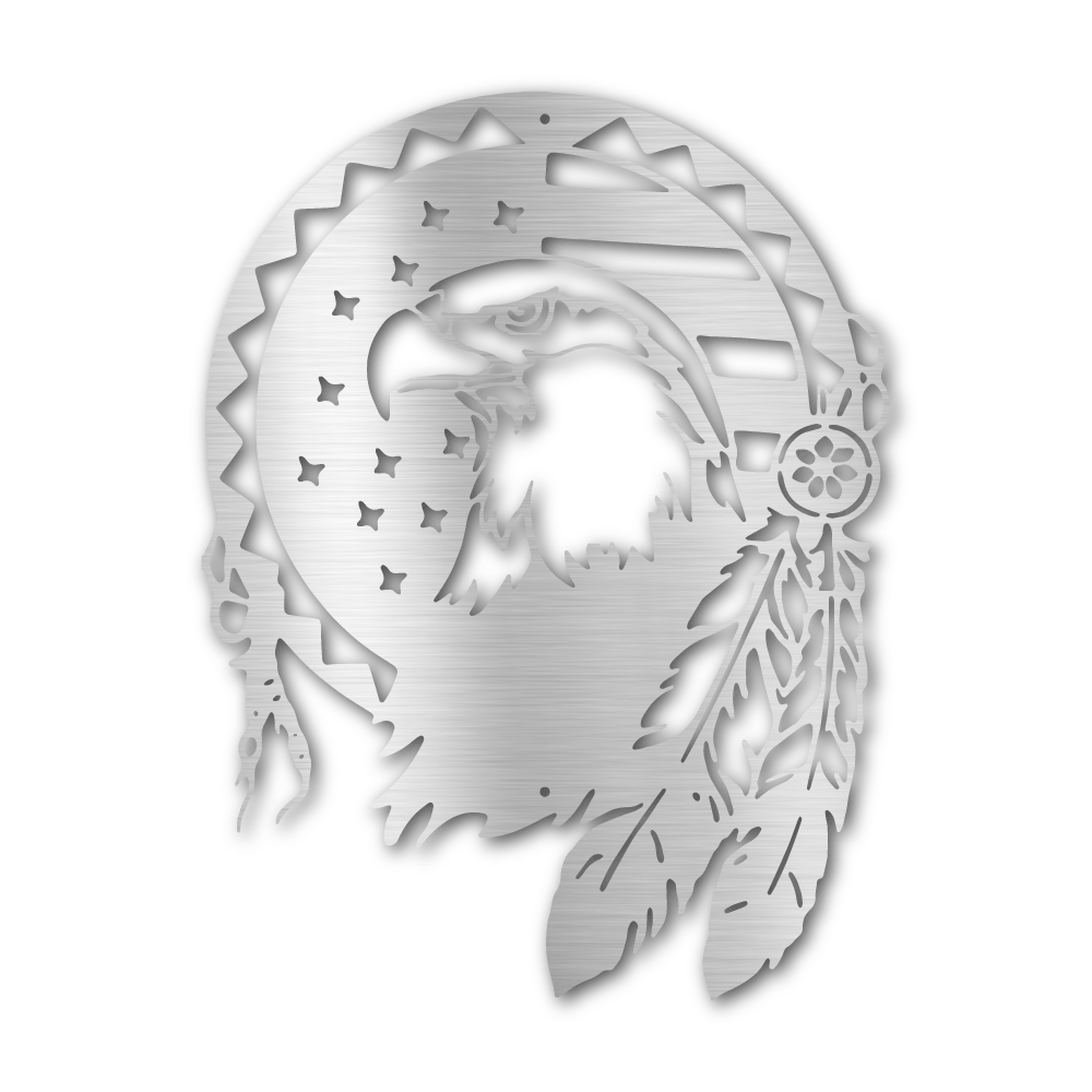 Native Eagle - Steel Wall Sign