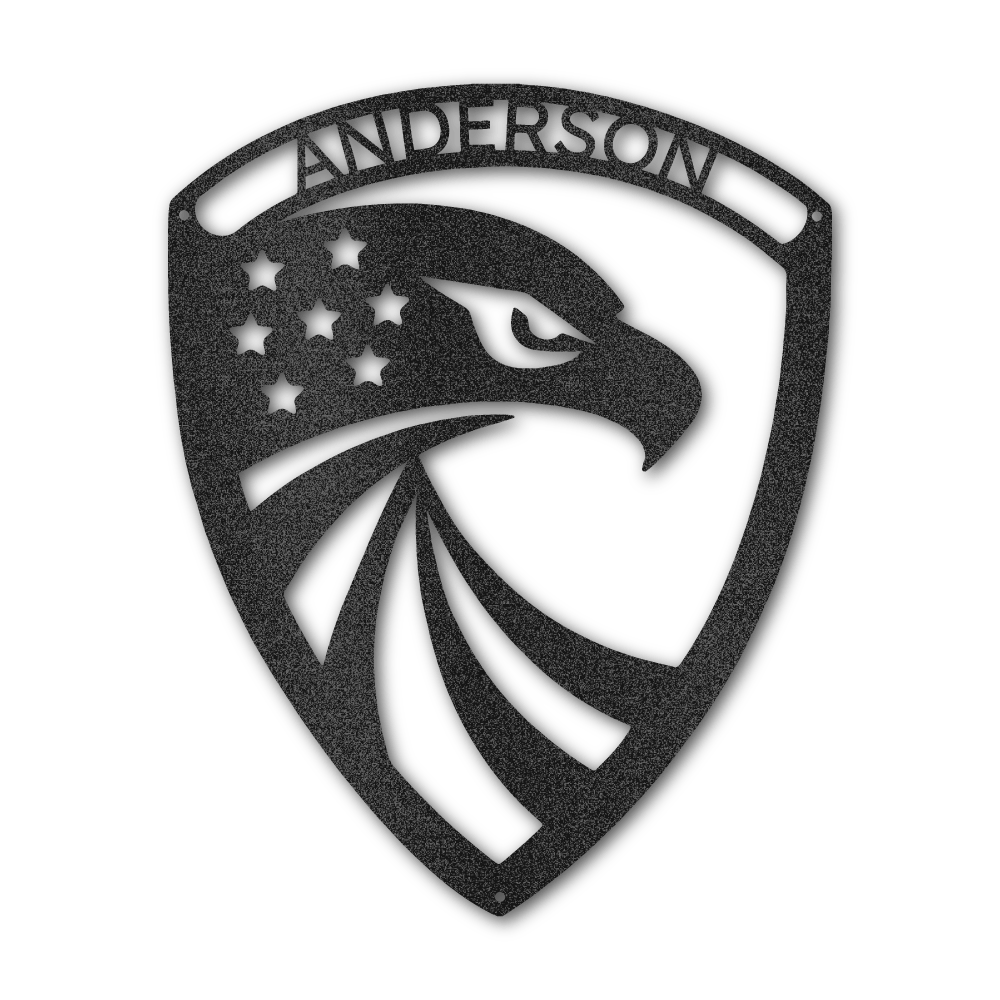 Modern Eagle - Steel Wall Sign