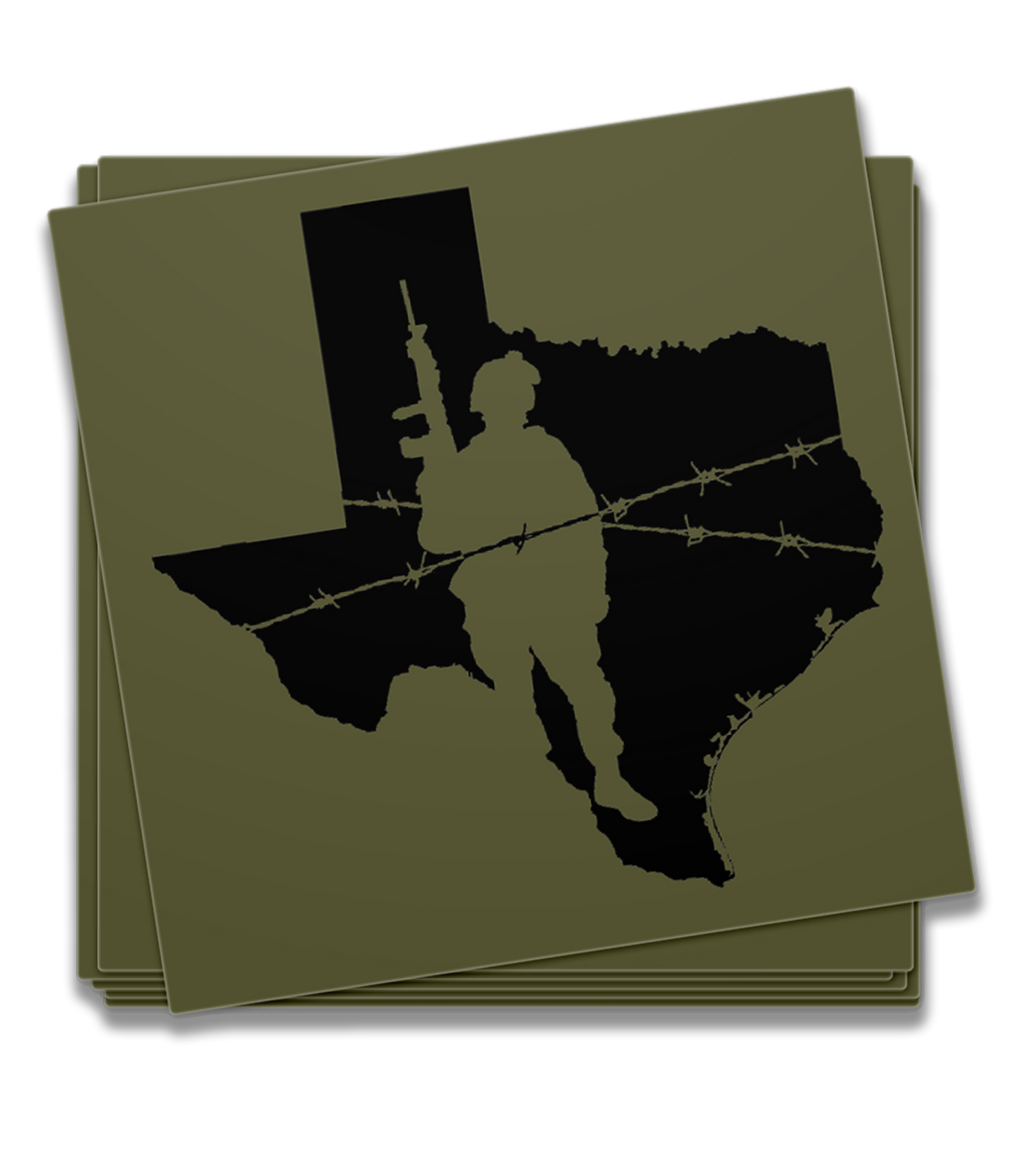 Texas Border Soldier Decal