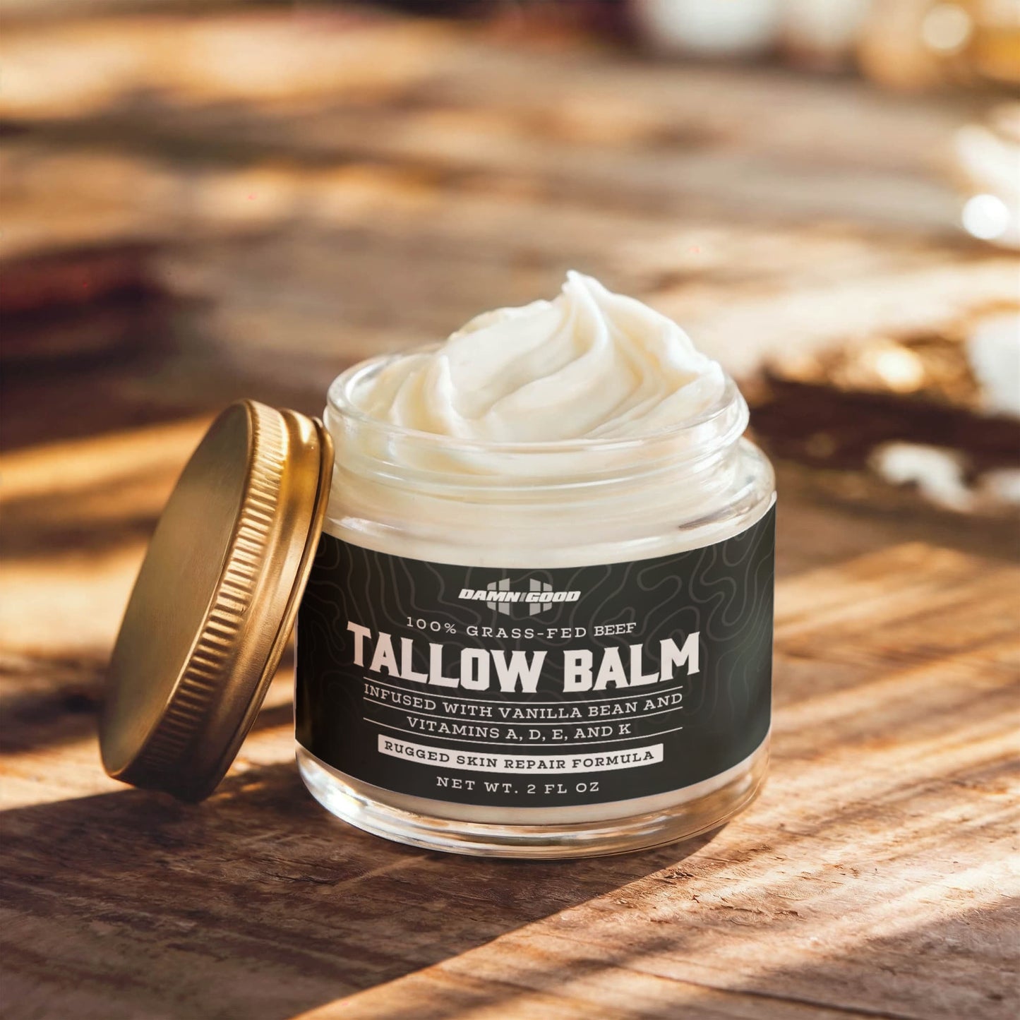 Whipped Grass-Fed Tallow Balm with Vanilla Bean