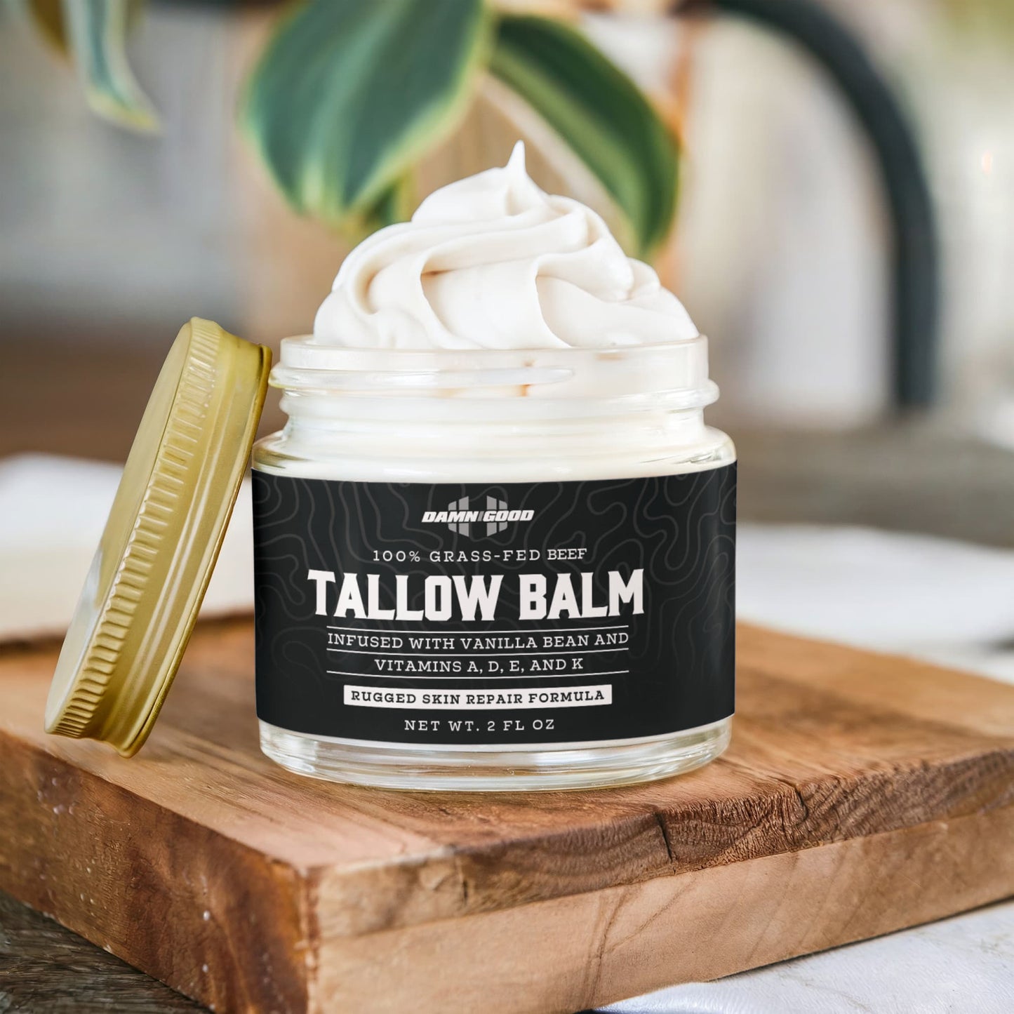 Whipped Grass-Fed Tallow Balm with Vanilla Bean