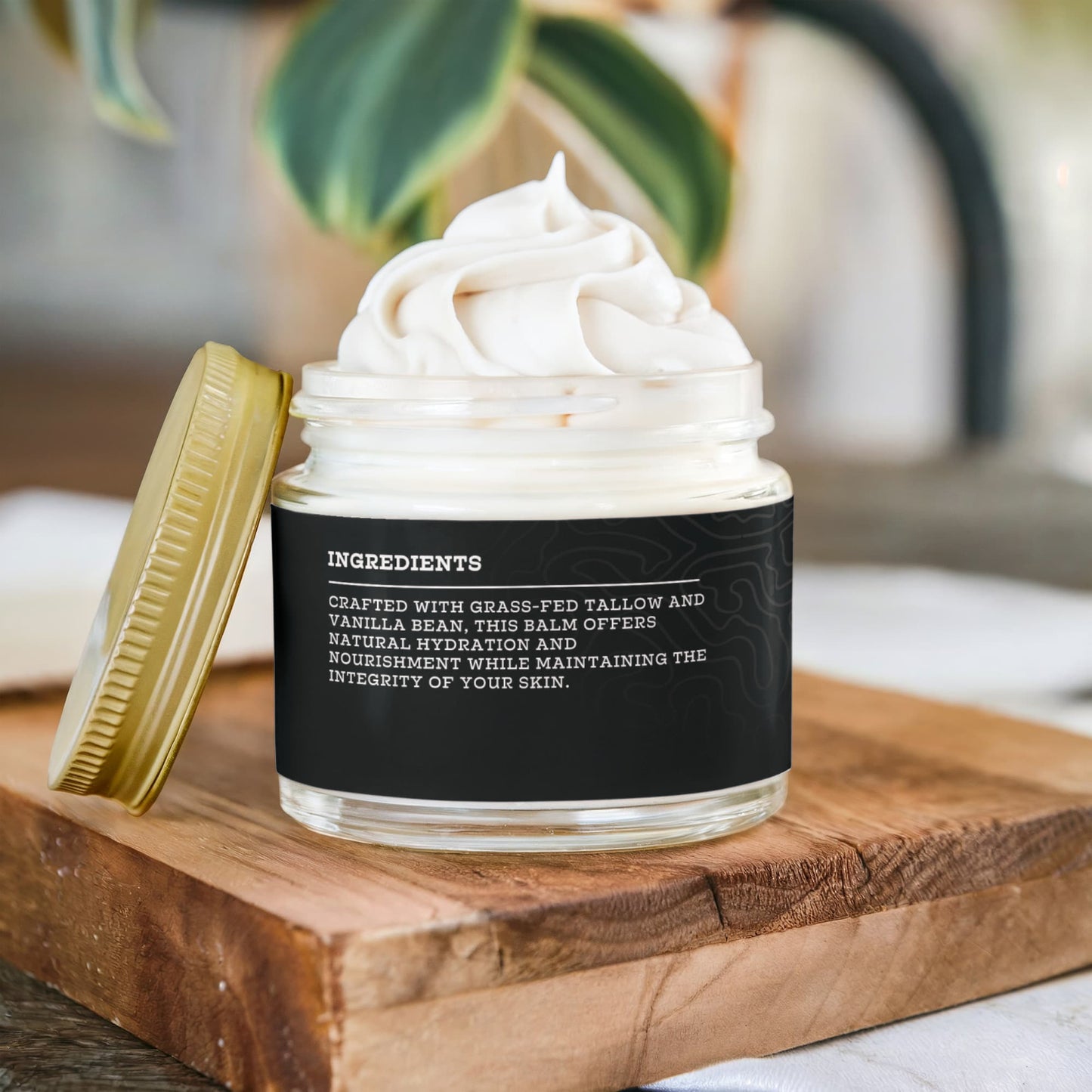 Whipped Grass-Fed Tallow Balm with Vanilla Bean