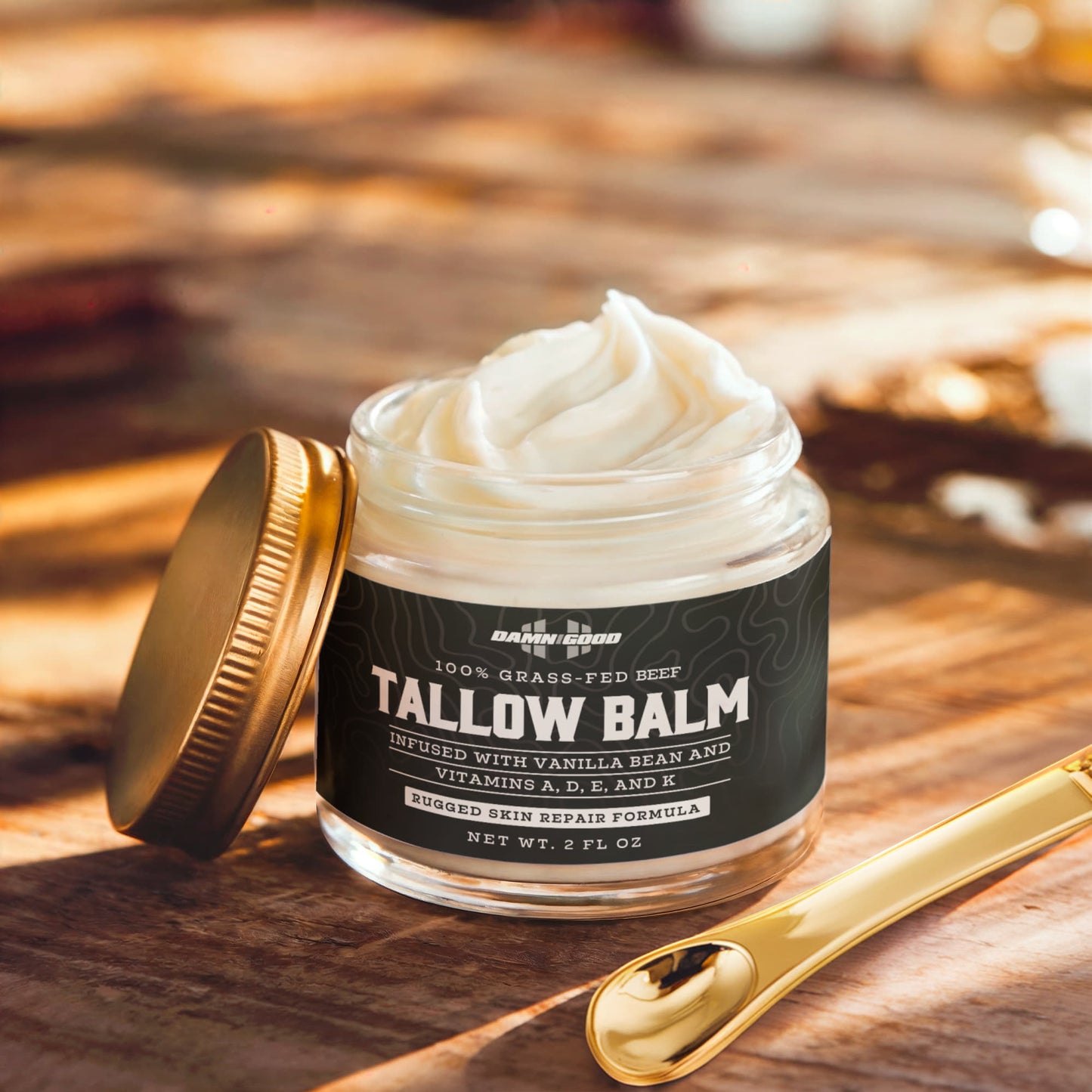 Whipped Grass-Fed Tallow Balm with Vanilla Bean