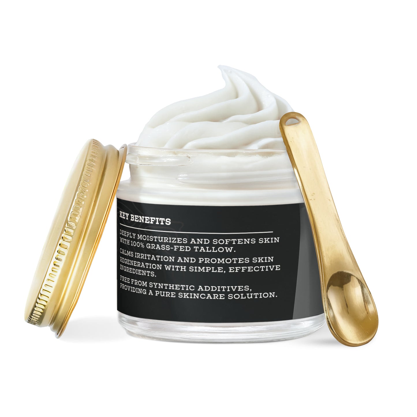 Whipped Grass-Fed Tallow Balm with Vanilla Bean