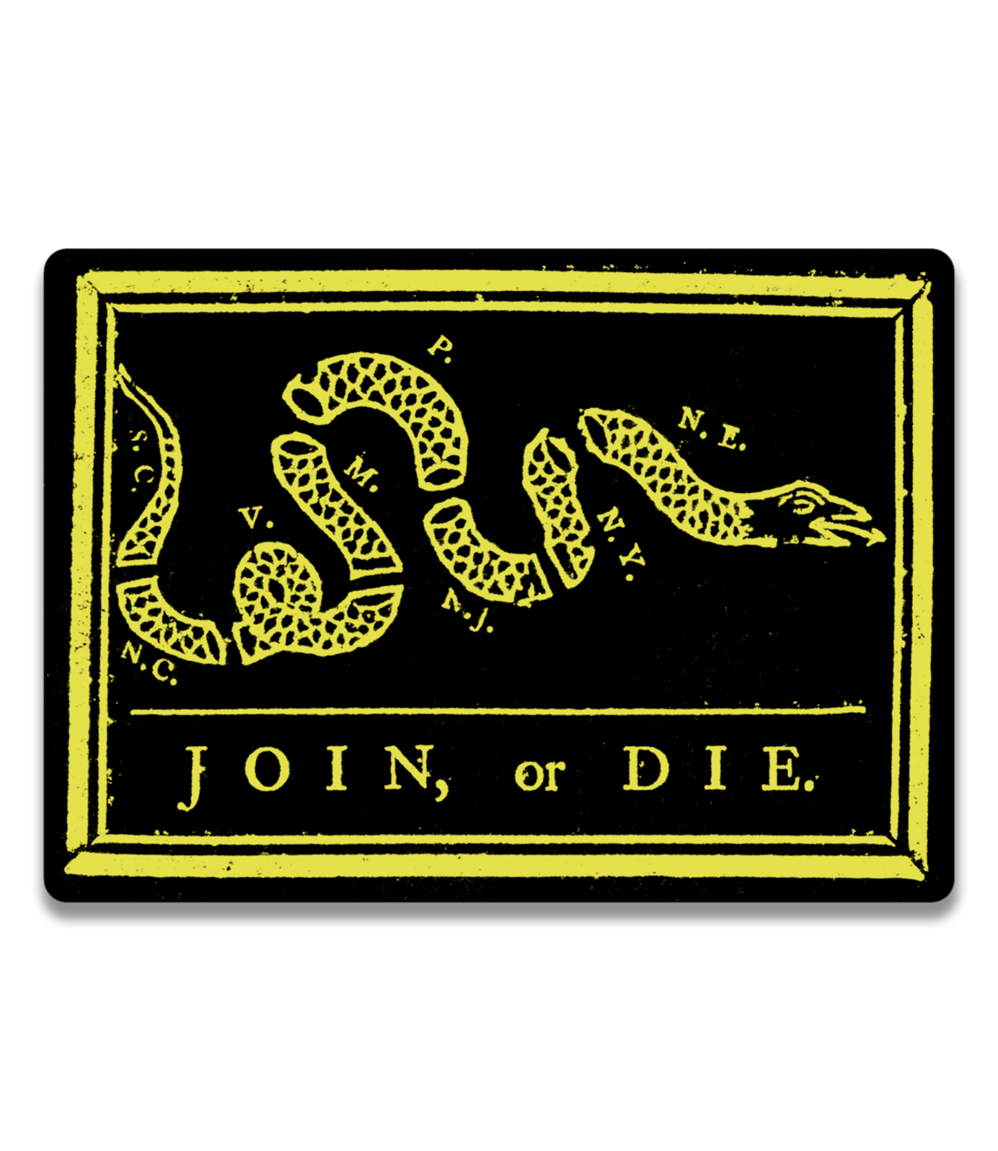 Join or Die Decal