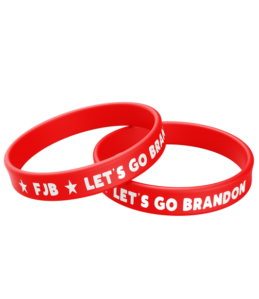 Let's Go Brandon - FJB Wristband - Red