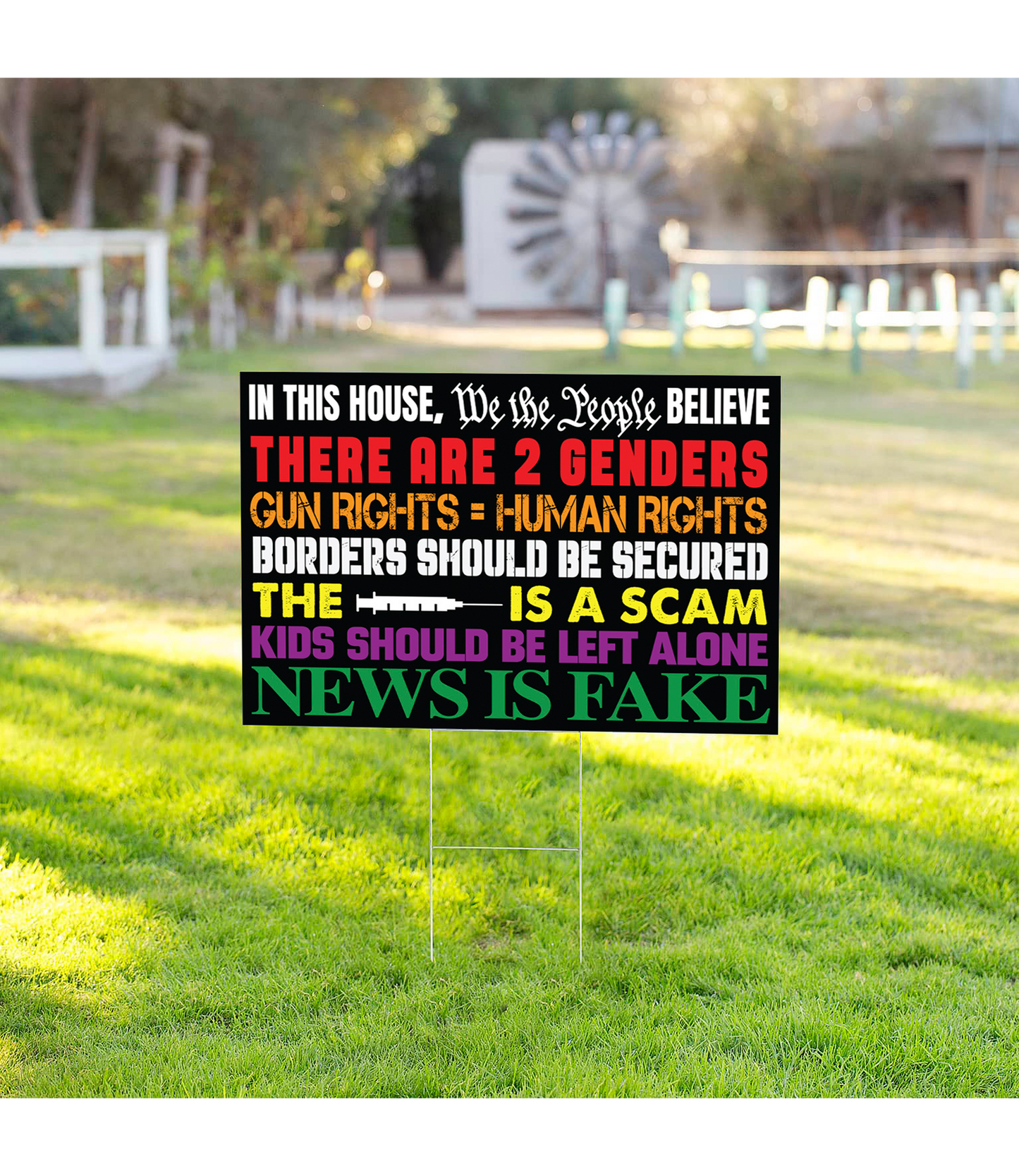 We The People Yard Sign