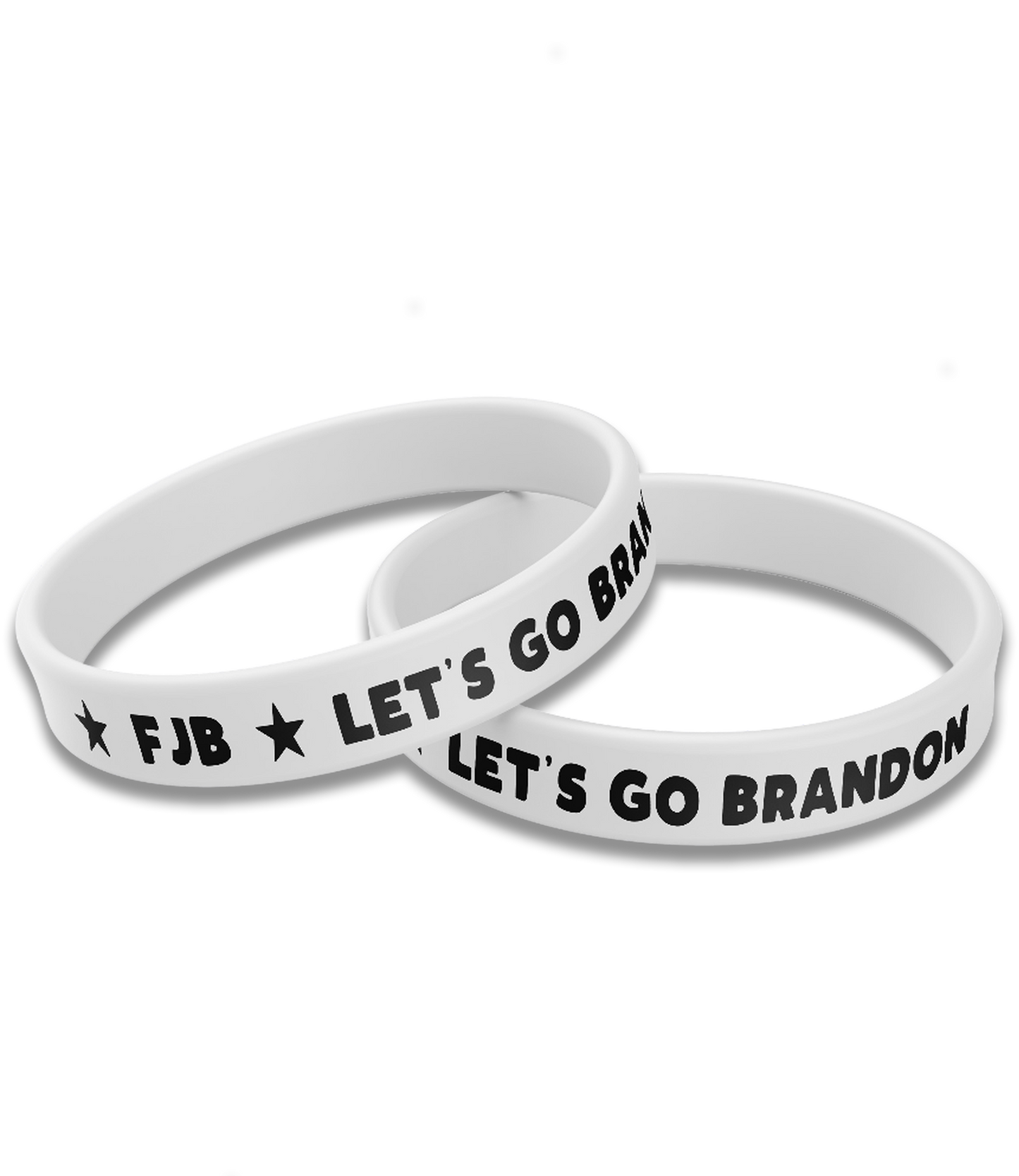 Let's Go Brandon - FJB Wristband - White