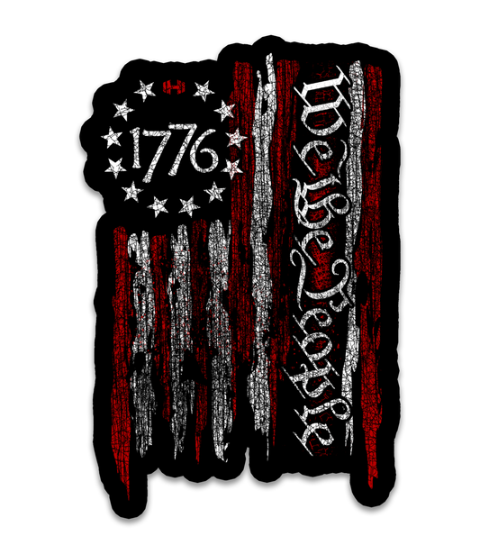 We The People 1776 Flag Decal