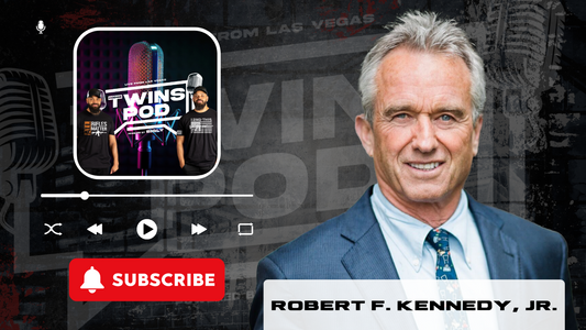 Picture of Robert F. Kennedy, Jr. with a background image of the TwinsPod