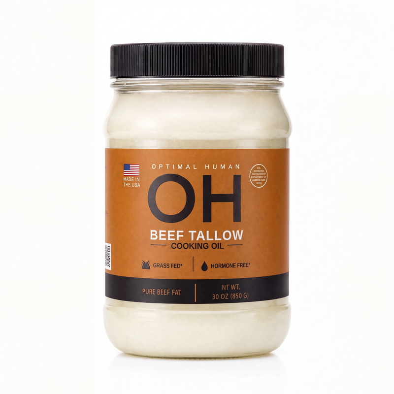Damn Good Cooking Tallow 2 lb jar, front label