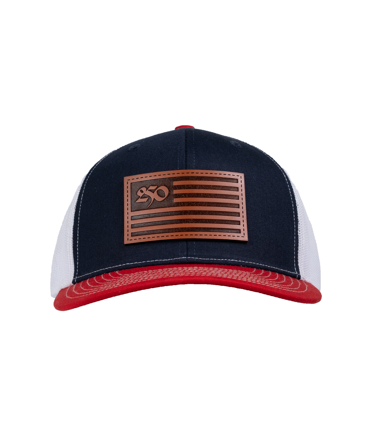 "250" Flag Leather Patch Hat
