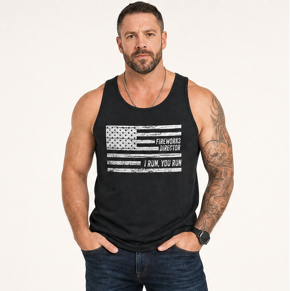 Fireworks Director. I Run, You Run Tank Top