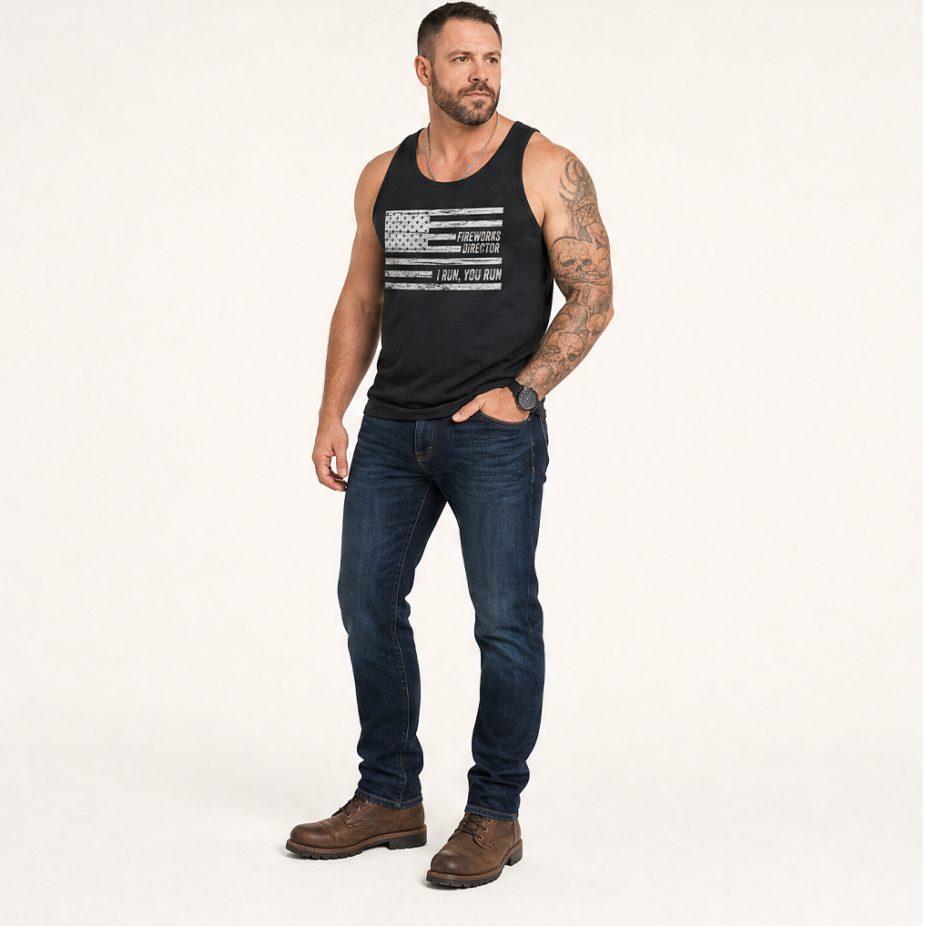 Fireworks Director. I Run, You Run Tank Top