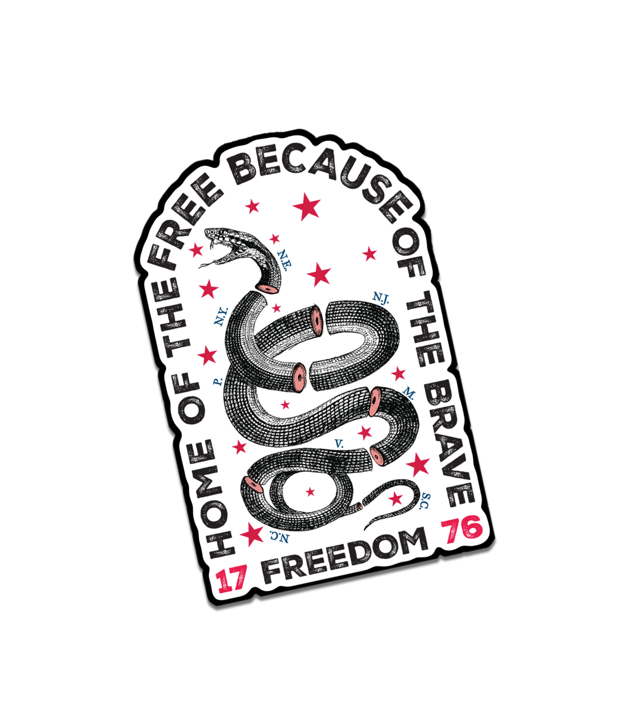 Because of the Brave Decal