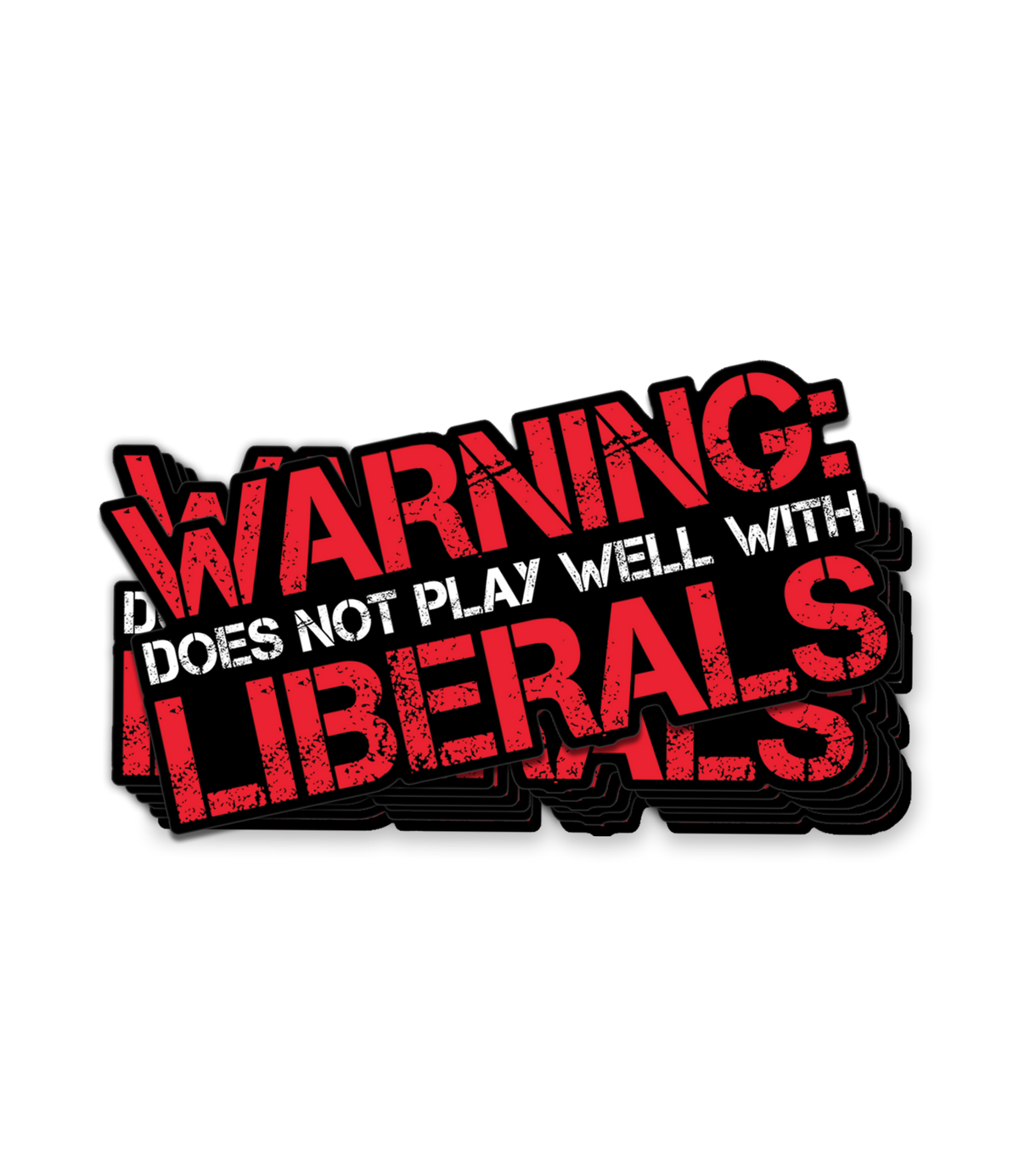 Warning Liberals Decal