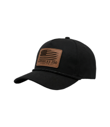 America 250 Distressed Leather Patch Hat