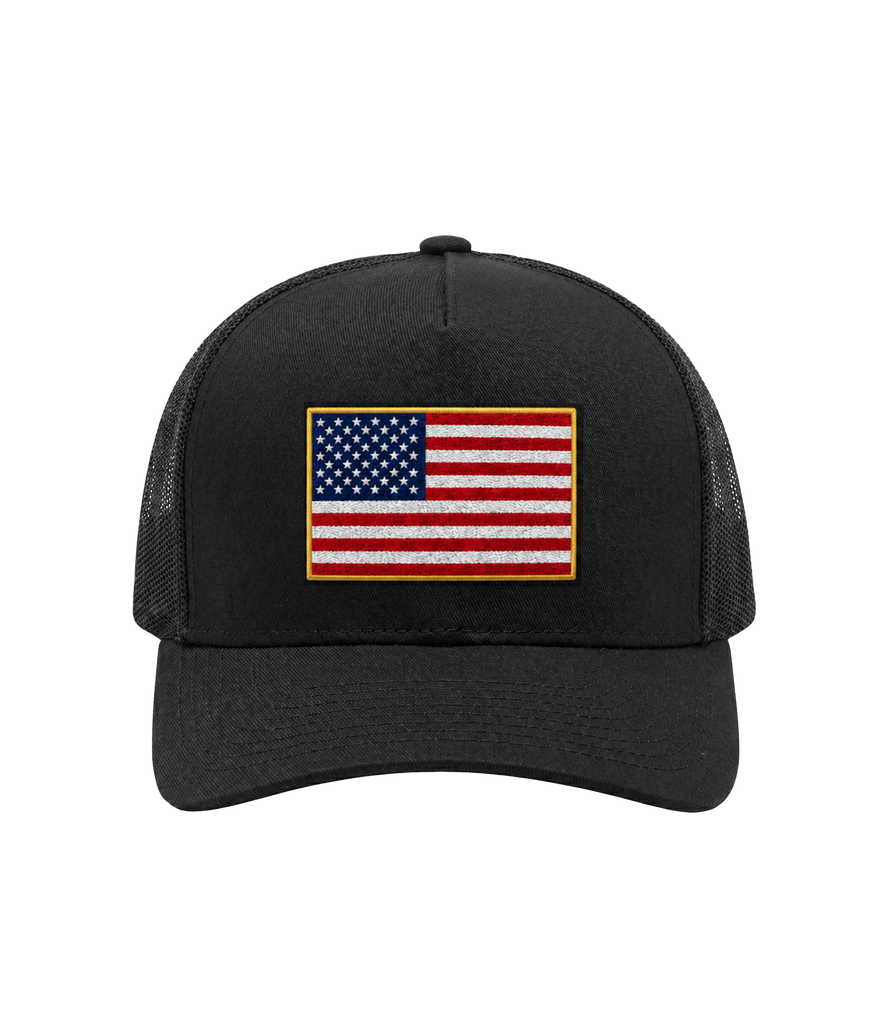 帽子 Merukarikun American Flag Embroidered Hat - officialhodgetwins