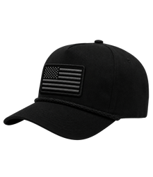 DGO Black Flag Embroidered Patch Hat