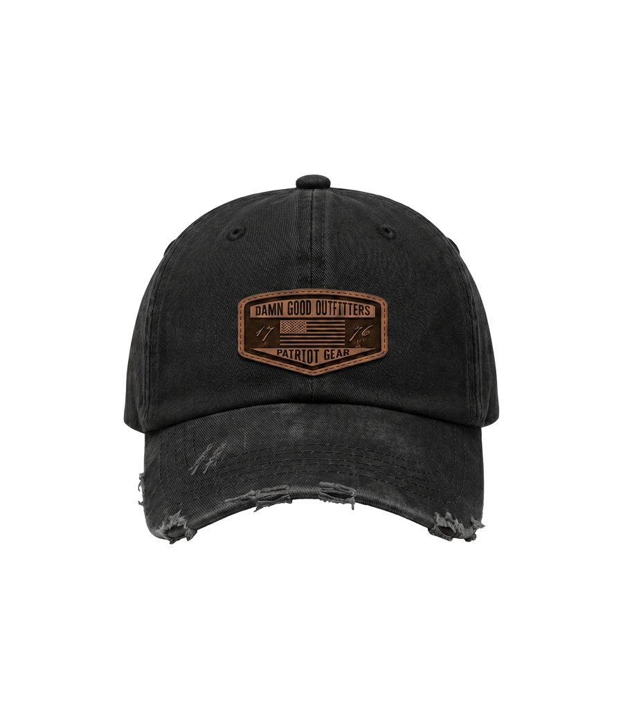 DGO  Patriot Gear Leather Patch Hat