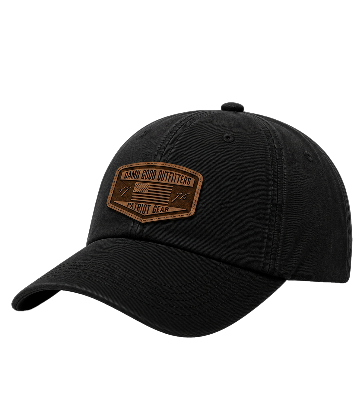 DGO  Patriot Gear Leather Patch Hat