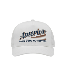 DGO America Script Mesh Trucker Hat