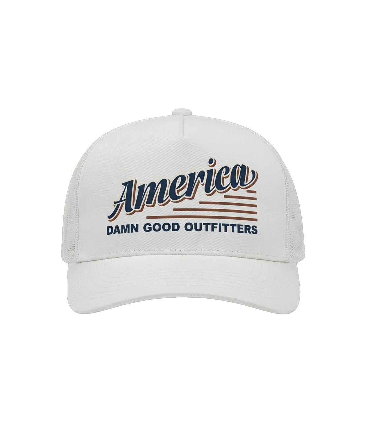 DGO America Script Mesh Trucker Hat
