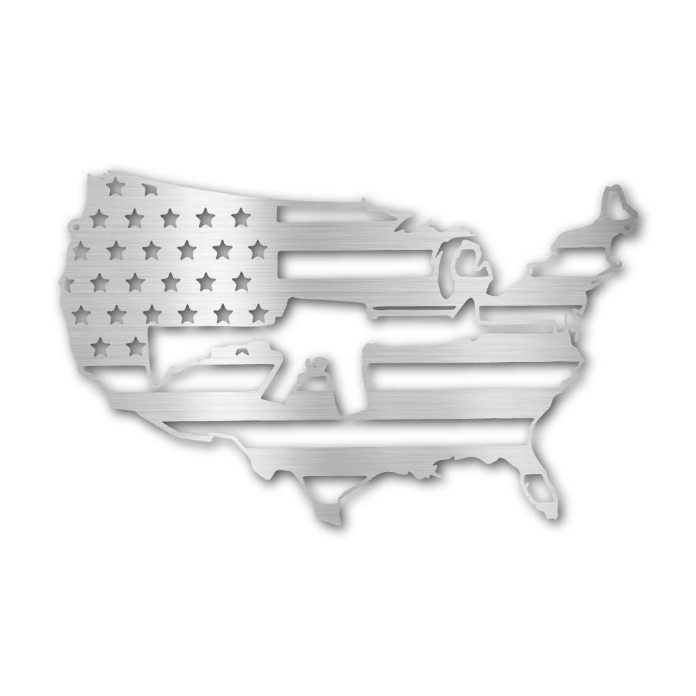 2A USA Steel Flag