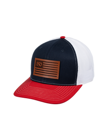 "250" Flag Leather Patch Hat