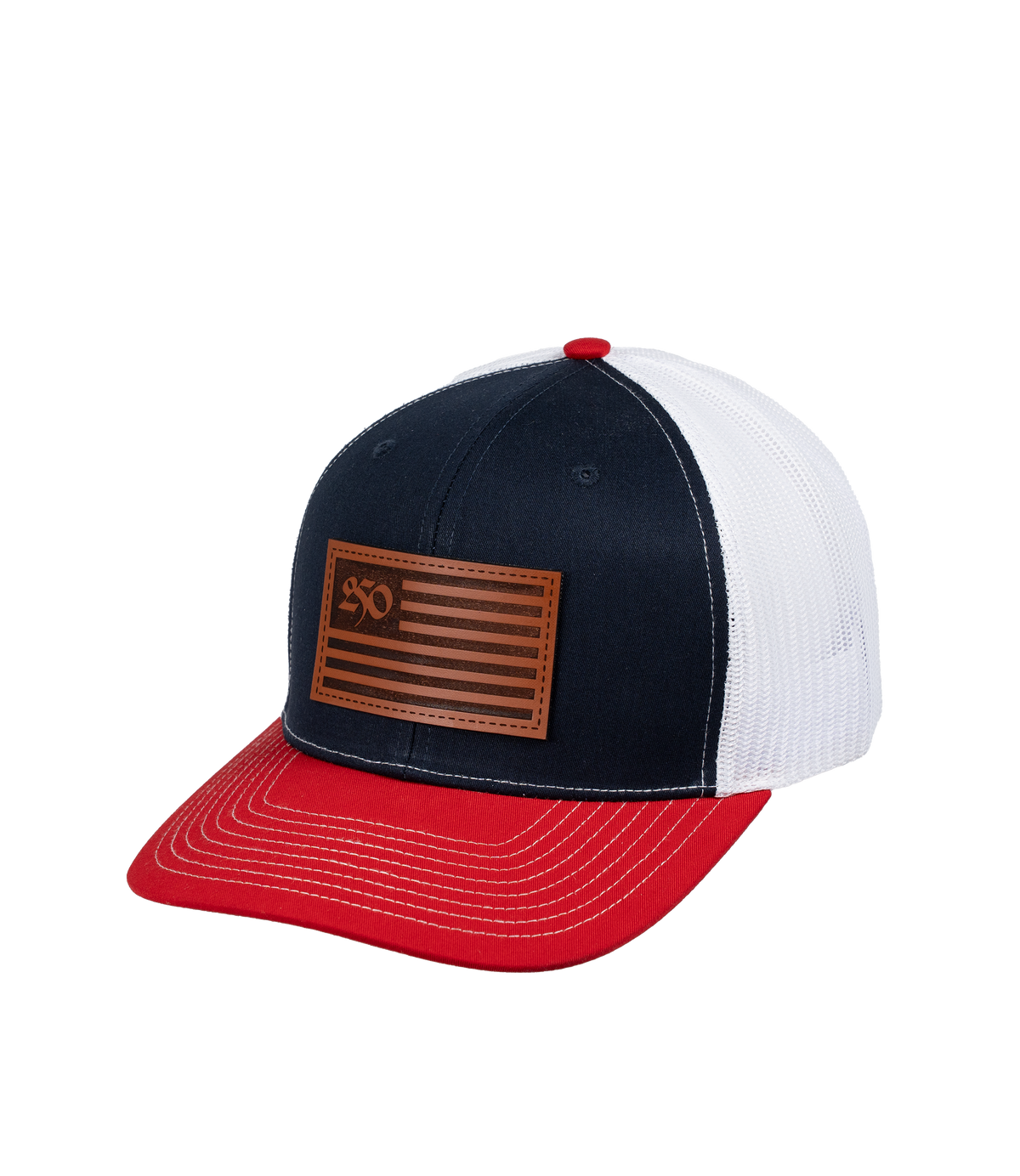 "250" Flag Leather Patch Hat