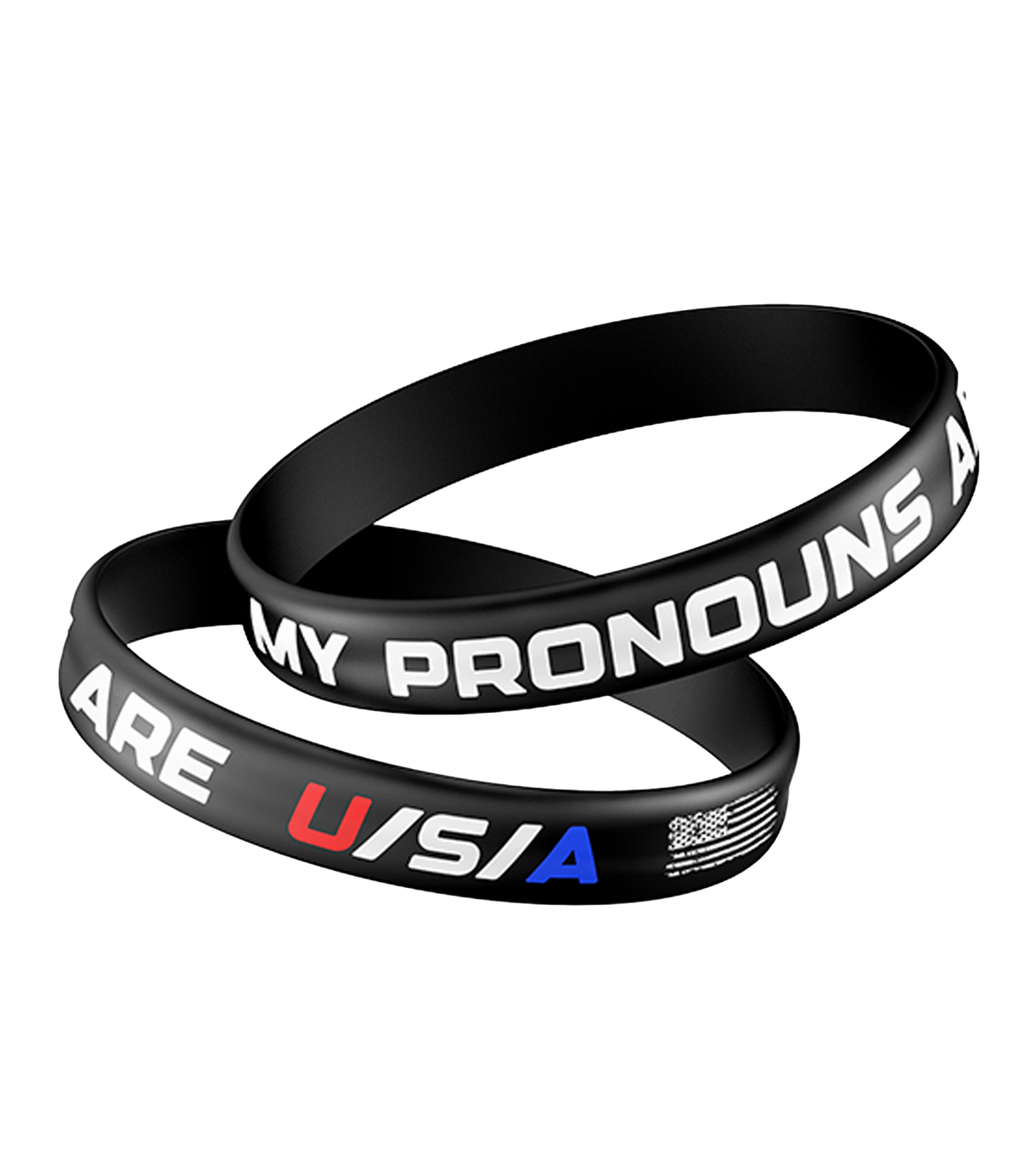 My Pronouns Are U/S/A Wristband