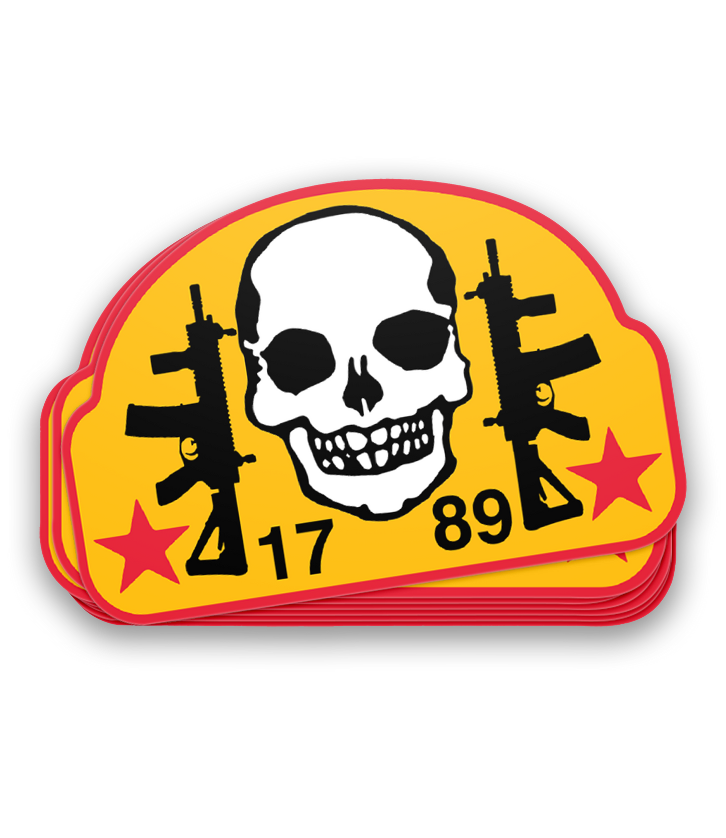 2A Skull Red Decal