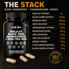 Damn Good™ Shilajit Power Stack - 90 Capsules (30 Servings)