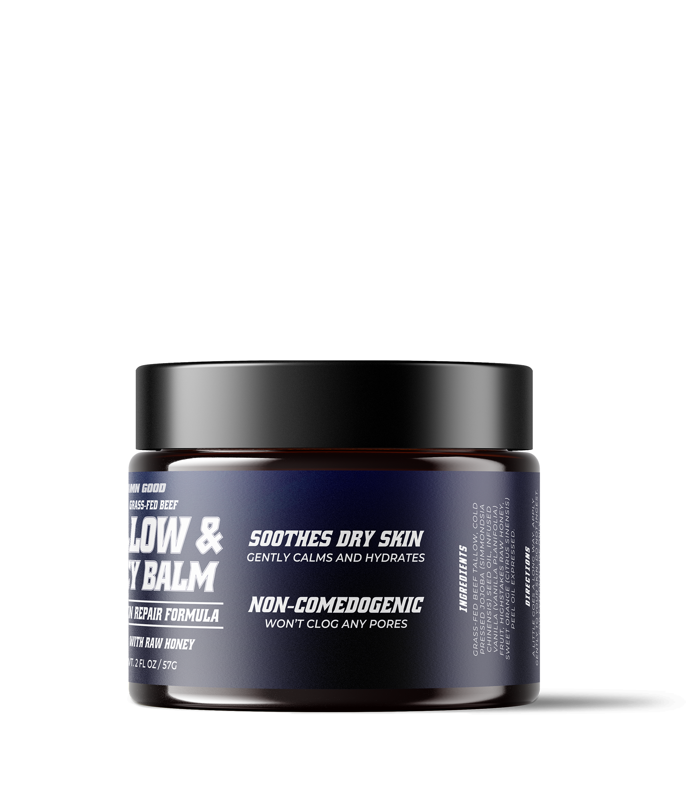 Damn Good Grass-Fed Beef Tallow & Raw Honey Balm