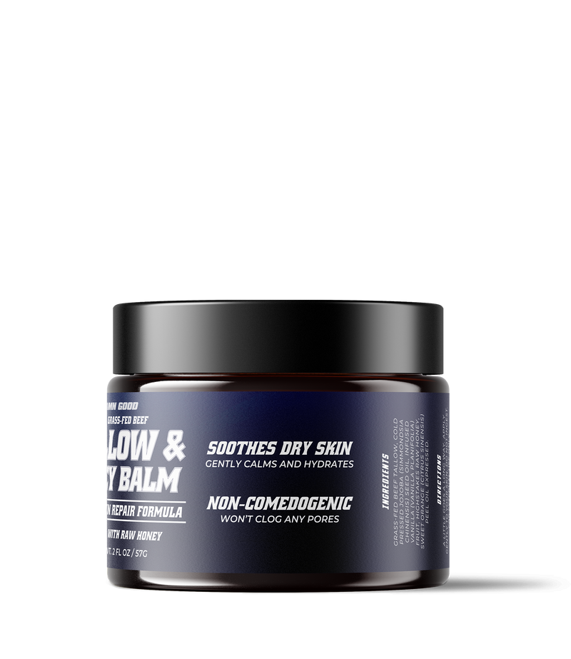Damn Good™ Grass-Fed Beef Tallow & Raw Honey Balm - (57g)